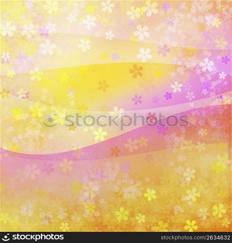 Abstract design with flowers