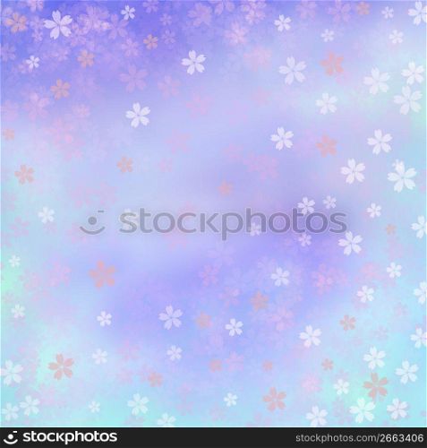Abstract design with flowers