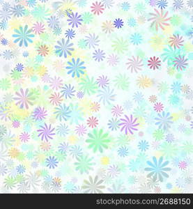 Abstract design with flowers