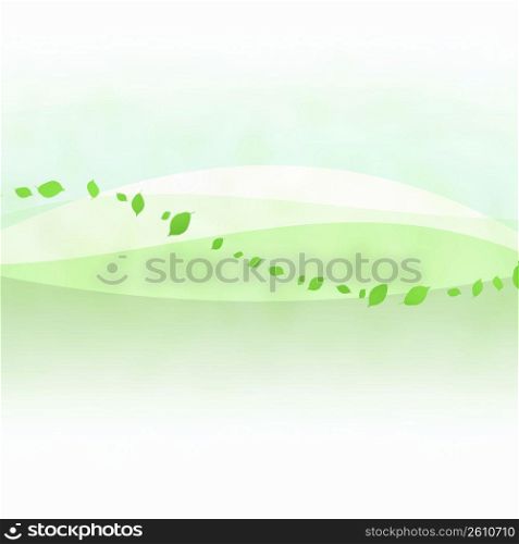 Abstract design with leaves