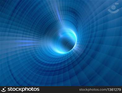 Abstract Digital Blue Background. Space Technology combined Background