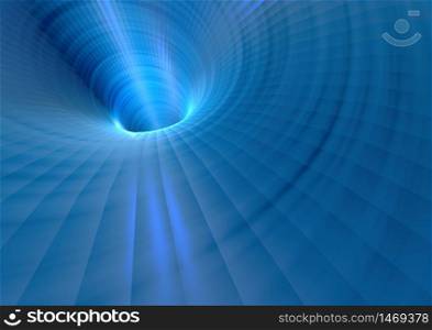 Abstract Digital Blue Background. Space Technology combined Background. 3D render