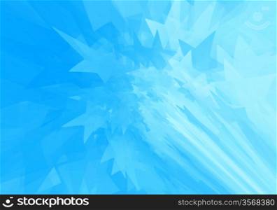Abstract digital blue background with various sizes motion stars