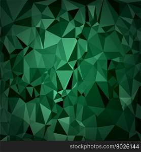 Abstract Digital Polygonal Green Background. Abstract Triangular Pattern. Abstract Triangular Pattern
