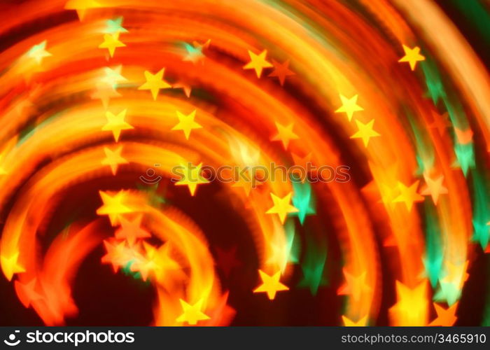 abstract disco colored stars motion background