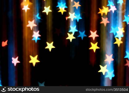 abstract disco colored stars motion background