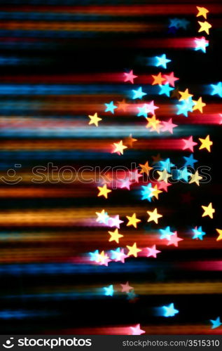 abstract disco colored stars motion background