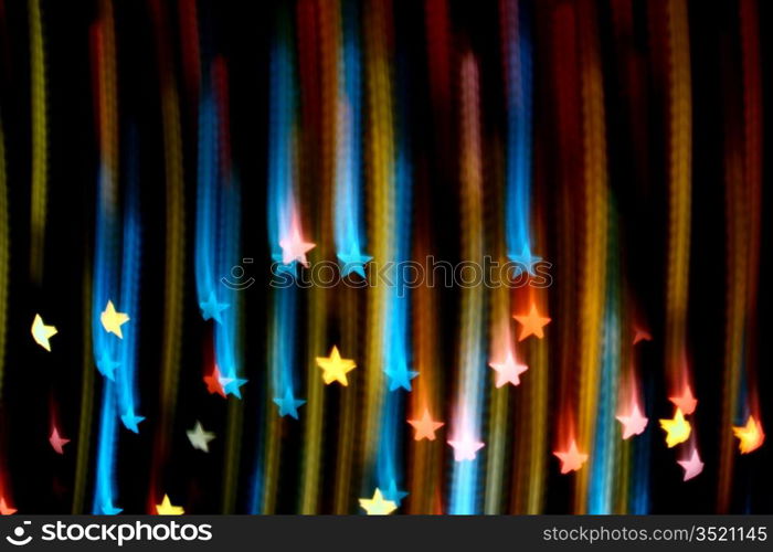 abstract disco colored stars motion background