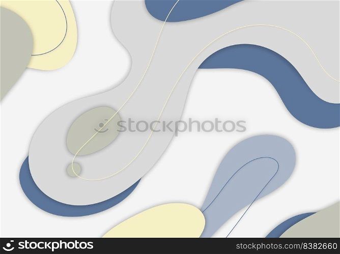 Abstract doodles hand drawing style artwork decorative template. Overlapping artwork background. Vector