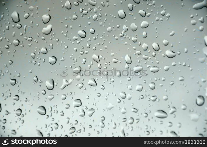 abstract drop water with gray background