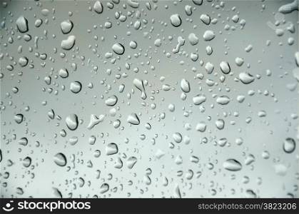 abstract drop water with gray background