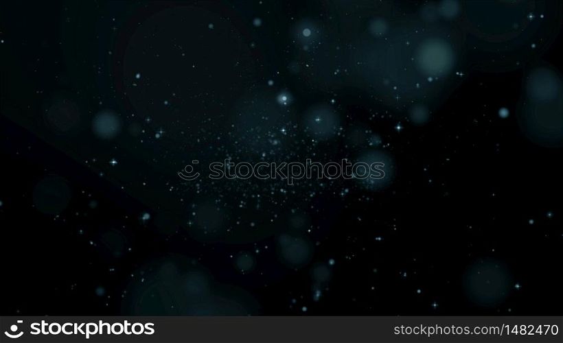 abstract dust particles and bokeh background