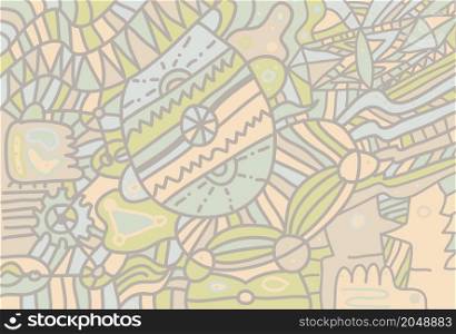 Abstract easter background with egg and lines Vector illustration