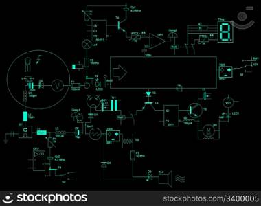 abstract electrical circuit