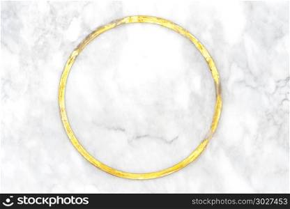 Abstract elegance background from natural white marble with gold. Abstract elegance background from natural white marble with golden ring on center. Luxury material for border and frame. Picture for add text message. Backdrop for design art work.