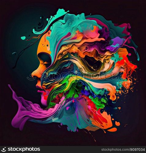 Abstract elegant background design to use as backdrop on dark background. Generative AI
