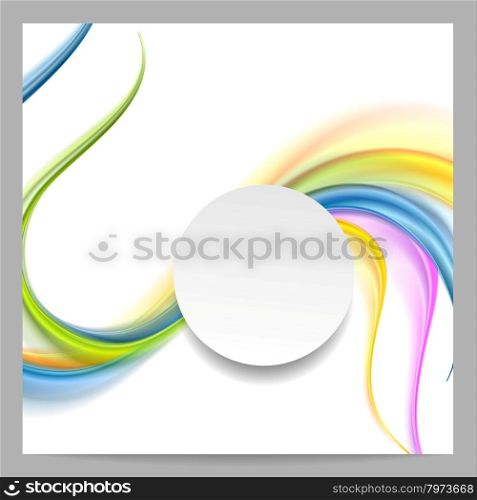 Abstract elegant corporate bright wavy background