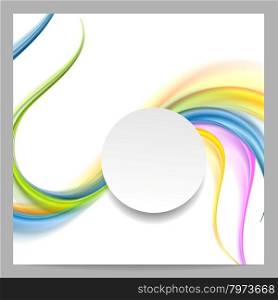 Abstract elegant corporate bright wavy background