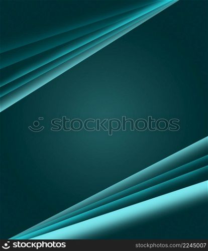 abstract emerald background with blurred layers of lines, in the middle there is a place for an inscription