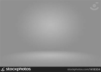 Abstract Empty Dark White Grey gradient with Black solid vignette lighting Studio wall and floor background well use as backdrop. Background empty white room with space for your text and picture.. Abstract Empty Dark White Grey gradient with Black solid vignette lighting Studio wall and floor background well use as backdrop. Background empty white room with space for your text and picture
