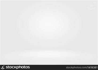 Abstract Empty Dark White Grey gradient with Black solid vignette lighting Studio wall and floor background well use as backdrop.. Abstract Empty Dark White Grey gradient with Black solid vignette lighting Studio wall and floor background well use as backdrop
