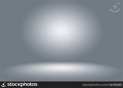 Abstract Empty Dark White Grey gradient with Black solid vignette lighting Studio wall and floor background well use as backdrop. Background empty white room with space for your text and picture.. Abstract Empty Dark White Grey gradient with Black solid vignette lighting Studio wall and floor background well use as backdrop. Background empty white room with space for your text and picture