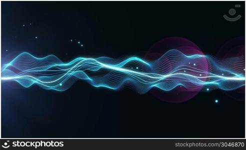 Abstract Energy Wave Field Background Loopable