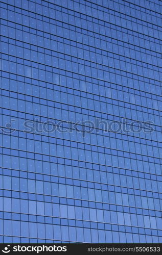 abstract facade of a modern building in tokyo, japan