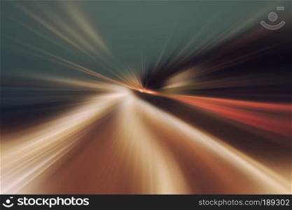 Abstract fast speed motion blurred light background