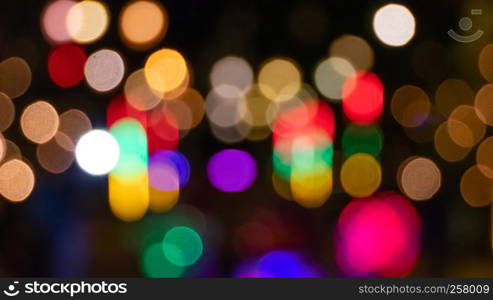 Abstract & Festive background with bokeh defocused lights. Abstract & Festive background