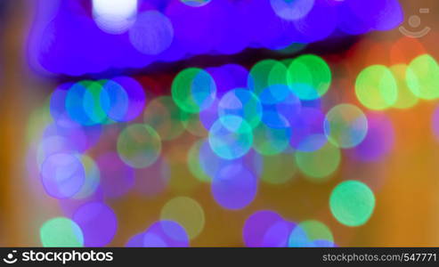 Abstract & Festive background with bokeh defocused lights. Abstract & Festive background