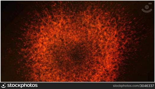 Abstract Fire Explosion Background Animation