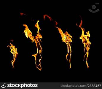 Abstract fire flames
