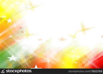 Abstract flash light and star background