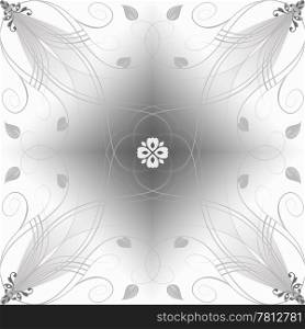 Abstract floral background of decorative tablecloth