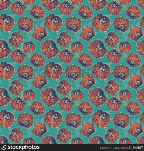Abstract Floral Modern Seamless Print Pattern Ornament