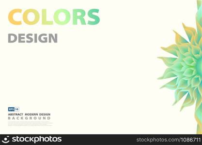 Abstract flower color blend design background. Use for poster, presentation, ad, artwork, template design. illustration vector eps10