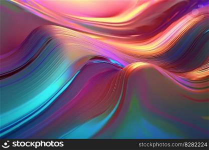 Abstract flui holographic. Abstract neon. Generate Ai. Abstract flui holographic. Generate Ai