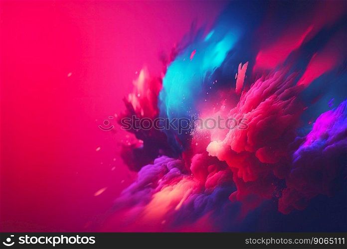 Abstract fluid color background. Layered paint swirls and twists. Blue and viva magenta wallpaper. Generative AI.. Abstract fluid color background. Layered paint swirls and twists. Blue and viva magenta wallpaper. Generative AI