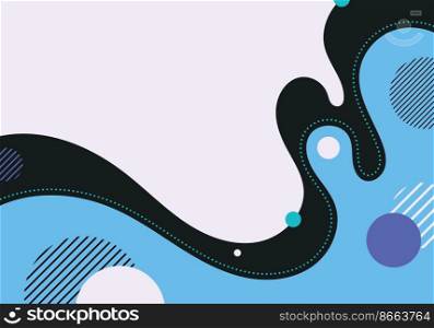 Abstract fluid colorful organic template design with geometric decoration artwork. Overlapping design for template background. Vector