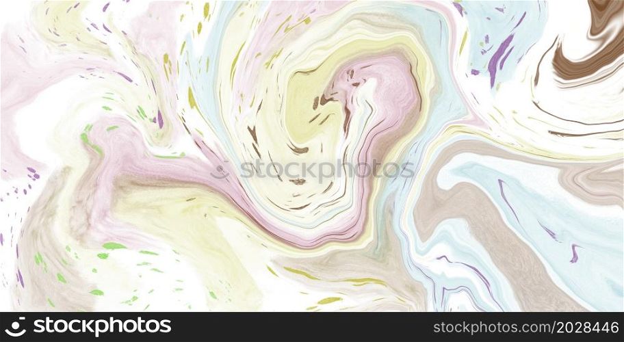 Abstract fluid on white background marble texture illustration