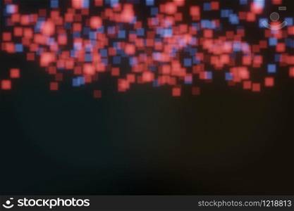 Abstract Flying particles Bokeh Background, 3D rendering
