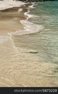 abstract foam in the beach thailand kho tao bay coastline and south china sea&#xA;