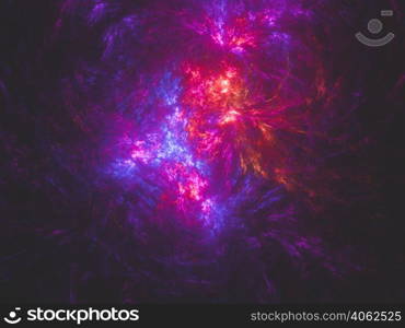 Abstract fractal art background, suggestive of astronomy and nebula. Computer generated fractal illustration art nebula in red purple . Abstract fractal art background, suggestive of astronomy and nebula. Computer generated fractal illustration art nebula.