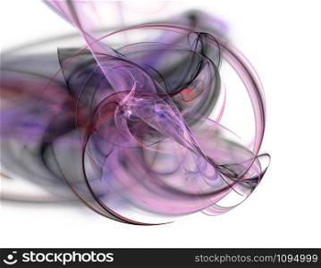 Abstract fractal background bizarre intertwining of lines and colors. Abstract fractal background pink