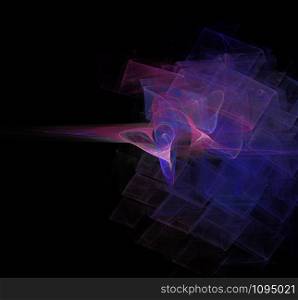 Abstract fractal background bizarre intertwining of lines and colors. Abstract fractal background varicolored