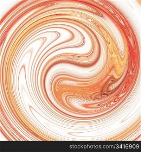 abstract fractal background - red curves spin into a spiral