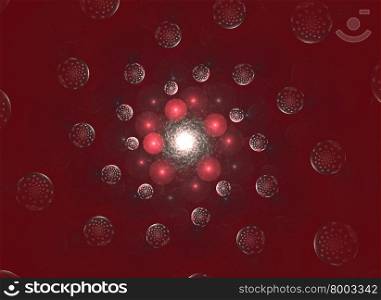 abstract fractal background with planets. abstract fractal background with planets. fractal generation of computer