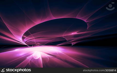 Abstract fractal design background with 3D effect