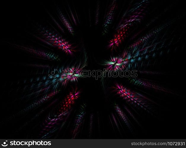 Abstract Fractal Pattern. Colorful abstract fractal illustration. Abstract multicolored fractal pattern